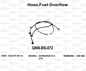 Hose,Fuel Overflow