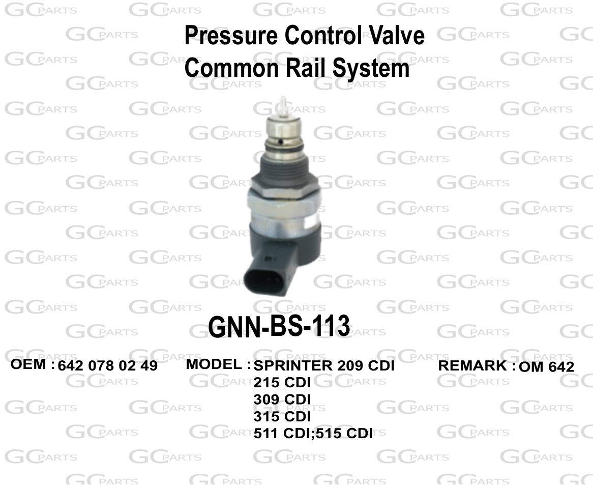 Pressure Control Valve Common Rail System
