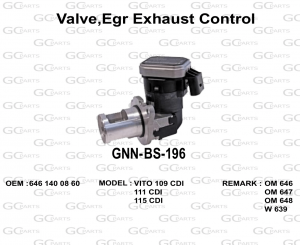 Valve,Egr Exhaust Control