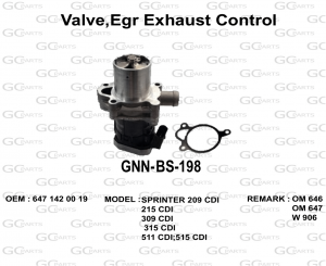 Valve,Egr Exhaust Control