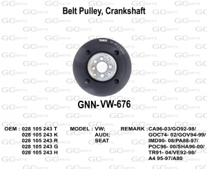 Belt Pulley, Crankshaft