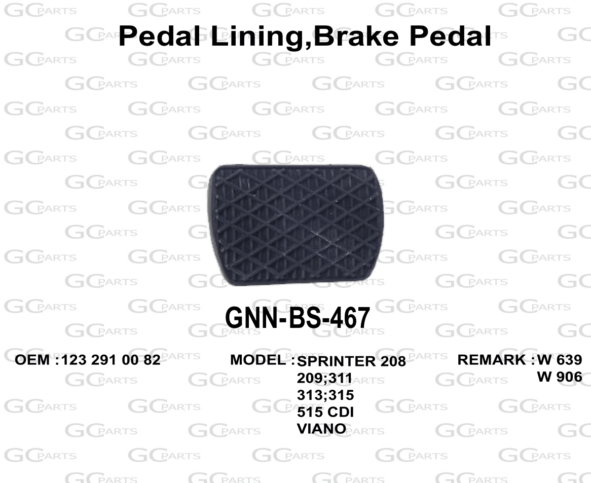 Pedal Lining,Brake Pedal