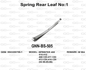 Spring Rear Leaf No:1