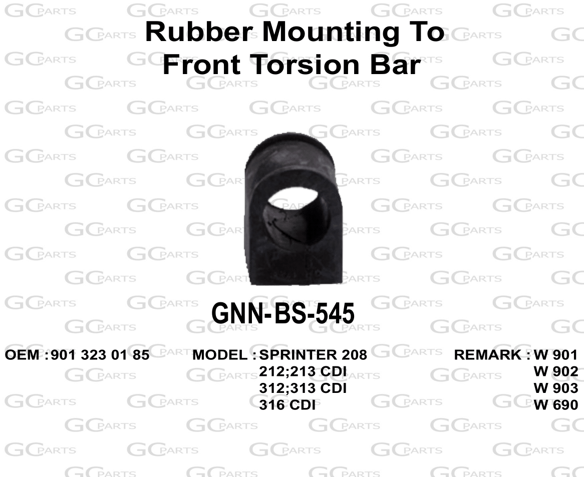 Rubber Mounting To Front Torsion Bar