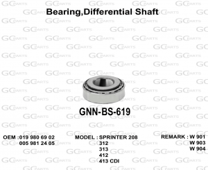 Bearing,Differential Shaft
