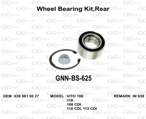 Wheel Bearing Kit,Rear