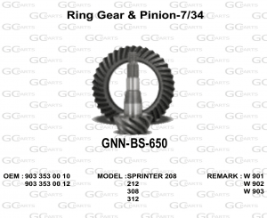 Ring Gear & Pinion-7/34