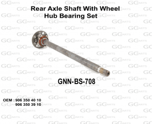 Rear Axle Shaft With Wheel Hub Bearing Set
