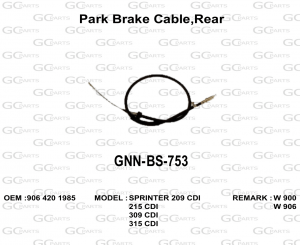Park Brake Cable,Rear
