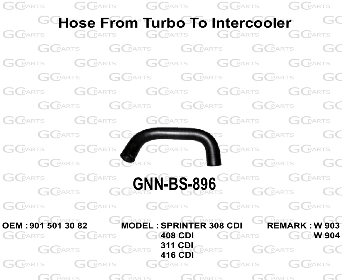 Hose From Turbo To Intercooler