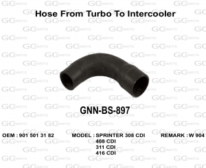 Hose From Turbo To Intercooler