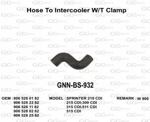 Hose To Intercooler With Clamp