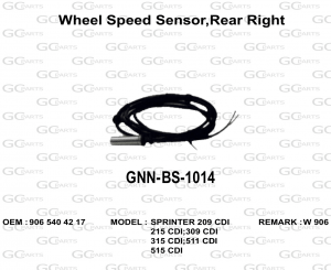 Wheel Speed Sensor,Rear Right