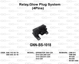 Relay,Glow Plug System (4Pins)