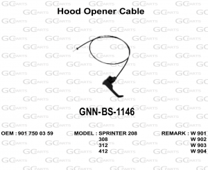 Hood Opener Cable