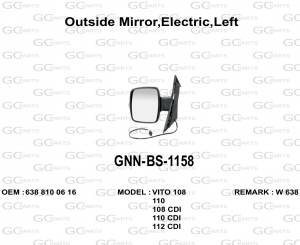 Outside Mirror,Electric,Left