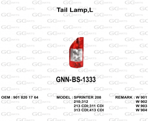 Tail Lamp,L