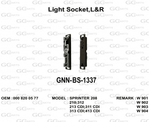Light Socket,L&R