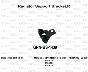 Radiator Support Bracket,R