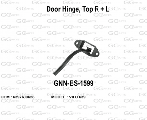 Door Hinge, Top R + L