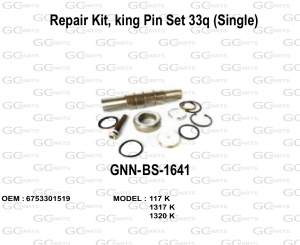 Repair Kit, king Pin Set 33q (Single)
