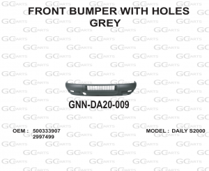 FRONT BUMPER WITH HOLES GREY
