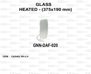 GLASS HEATED - (375x190 mm)
