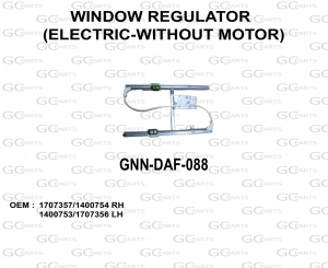 WINDOW REGULATOR (ELECTRICWITHOUT MOTOR)
