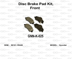 Disc Brake Pad Kit, Front