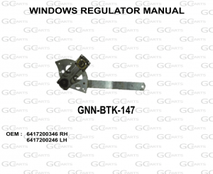 WINDOWS REGULATOR MANUAL