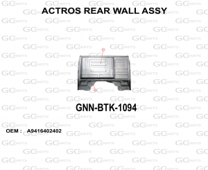 ACTROS REAR WALL ASSY
