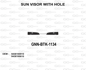 SUN VISOR WITH HOLE