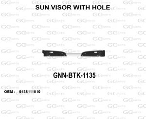 SUN VISOR WITH HOLE