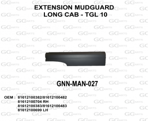 EXTENSION MUDGUARD LONG CAB - TGL 10