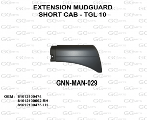EXTENSION MUDGUARD SHORT CAB - TGL 10