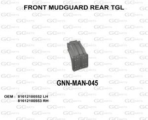 FRONT MUDGUARD REAR TGL