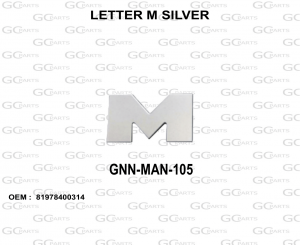 LETTER M SILVER