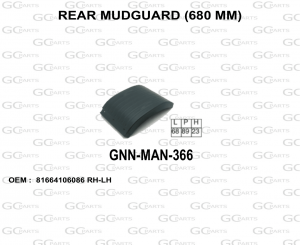 REAR MUDGUARD (680 MM)