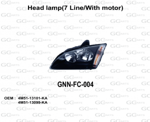 Head lamp(7 Line/With motor)