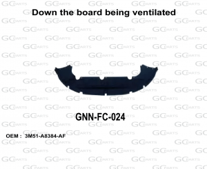 Down the board being ventilated