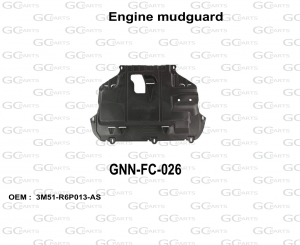 Engine mudguard