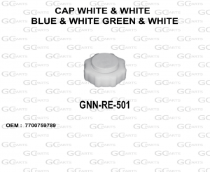 CAP WHITE & WHITE BLUE & WHITE GREEN & WHITE