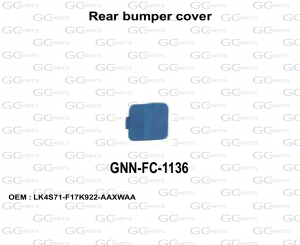 Rear bumper cover