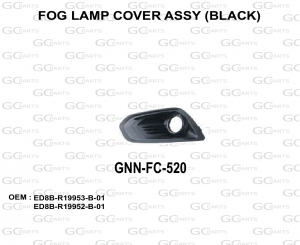 FOG LAMP COVER ASSY (BLACK)