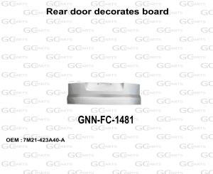 REAR DOOR DECORATES BOARD