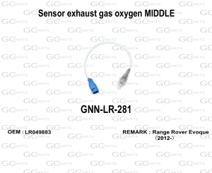 Oxygen Sensor Exhaust Gas Oxygen rear / middle