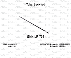 Tube, track rod