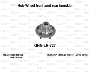 Hub-Wheel front amd rear knuckle